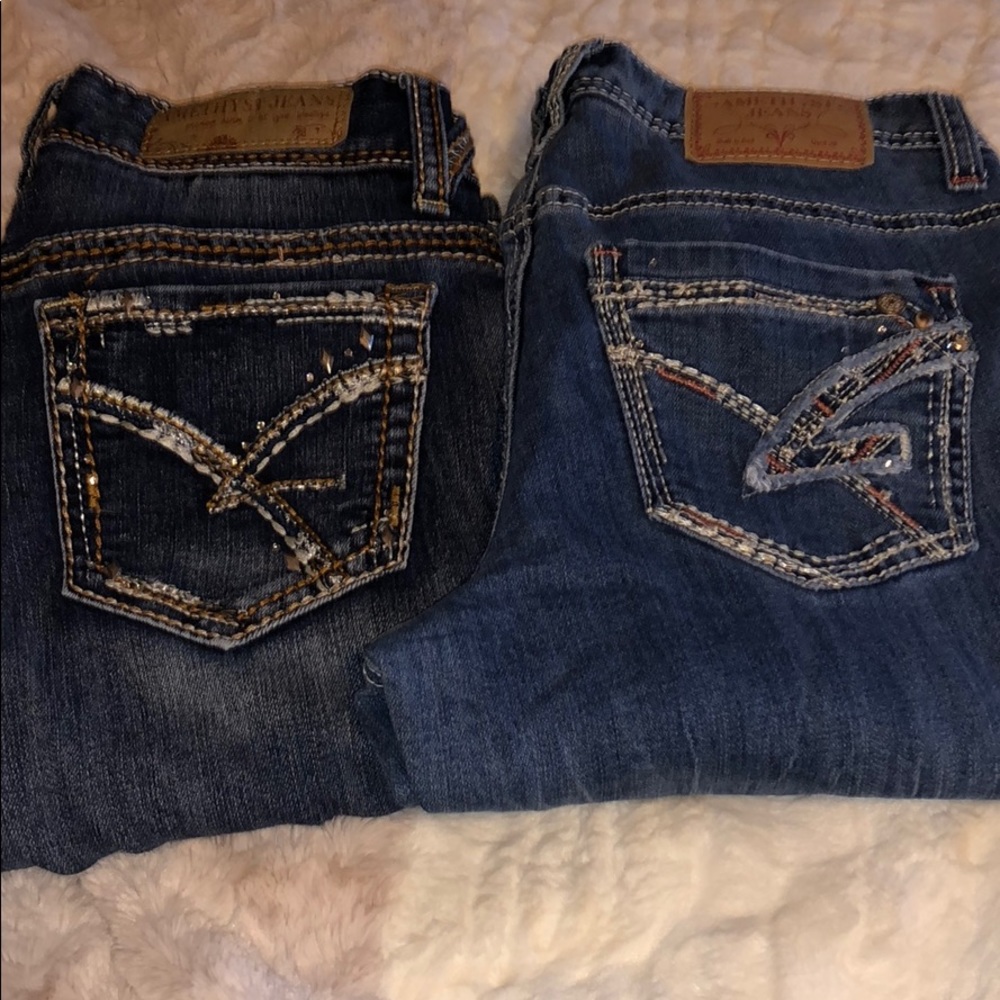 2 pairs of Amethyst Jeans